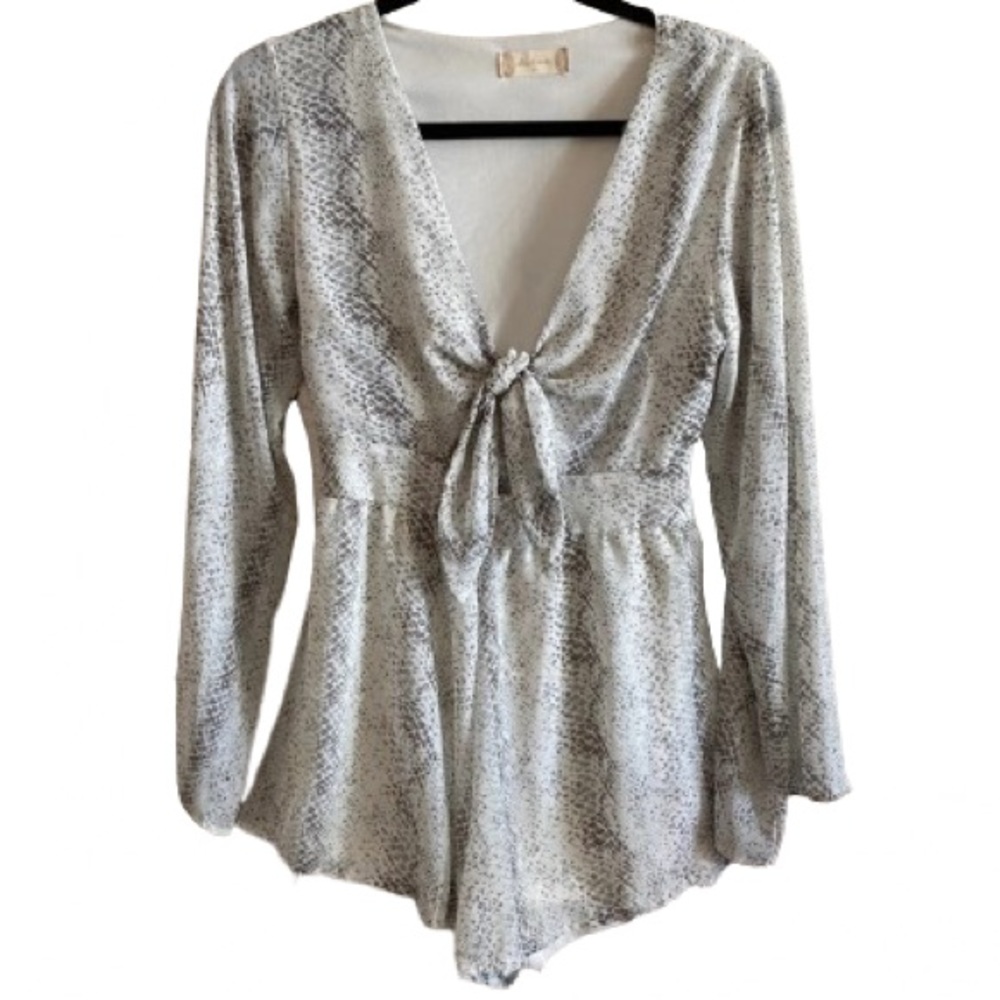 NWOT Altar’d State Snakeskin Romper Size M